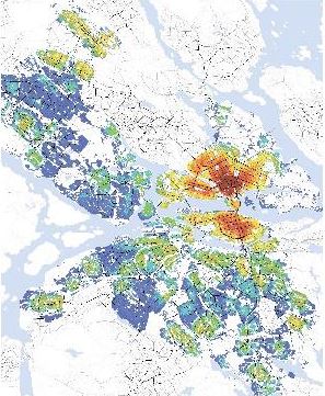karta över Stockholm