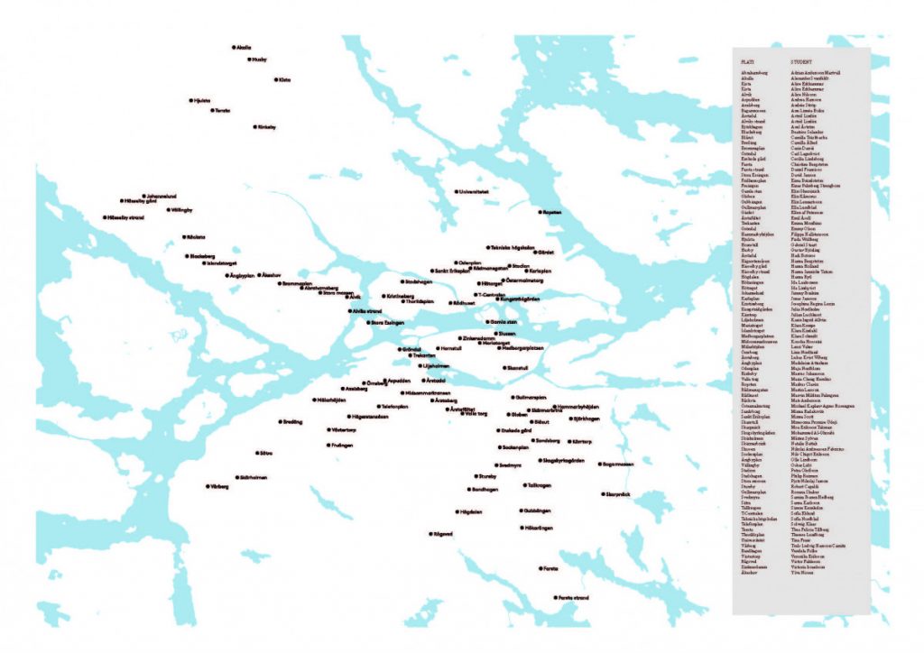 Map of Stockholm.