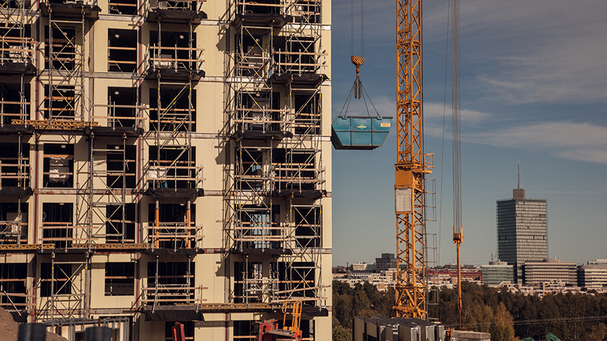 Bygge i Rinkeby. Foto: Stockholms stad